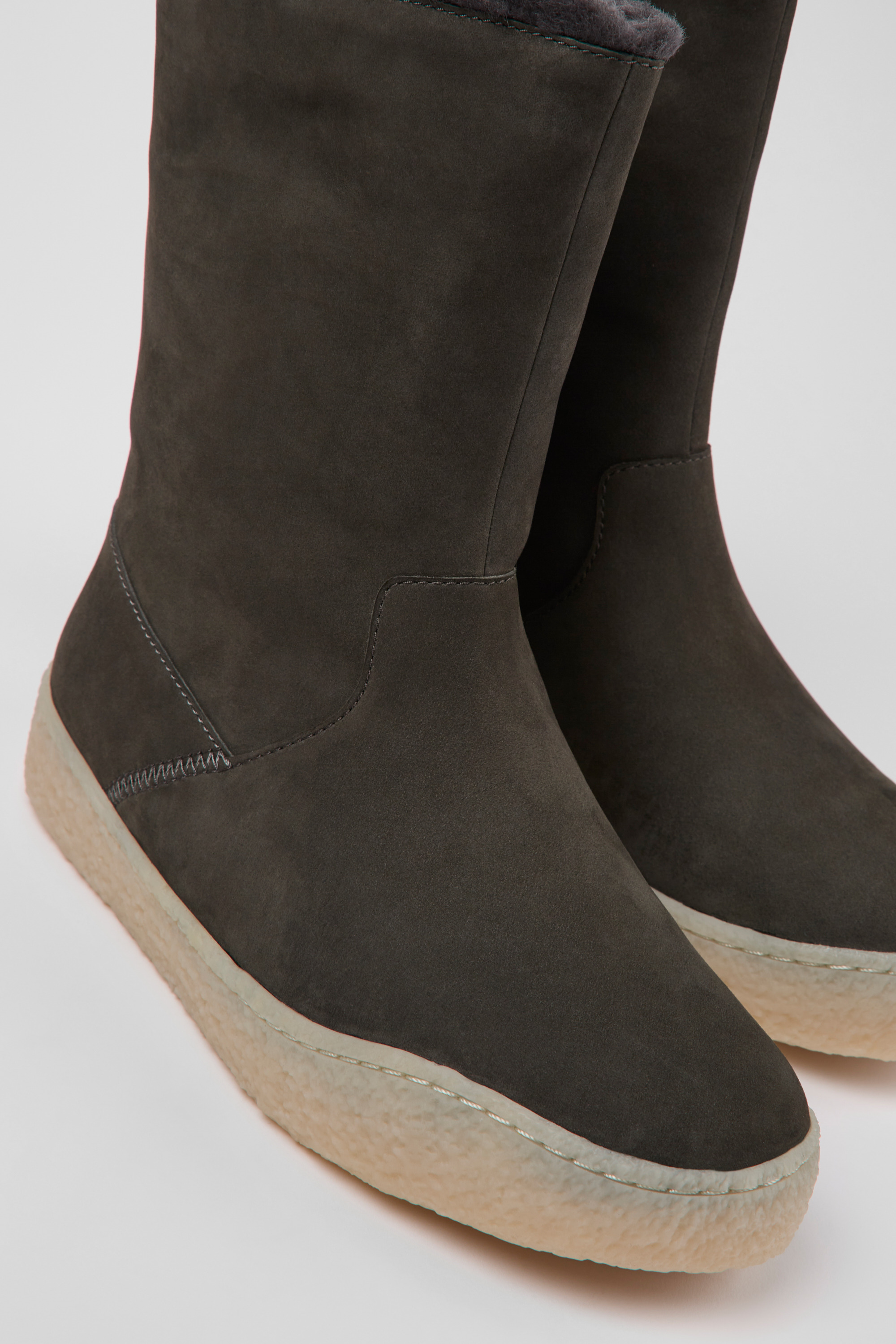 Peu Terreno - Grau Nubuck Stiefel für Damen