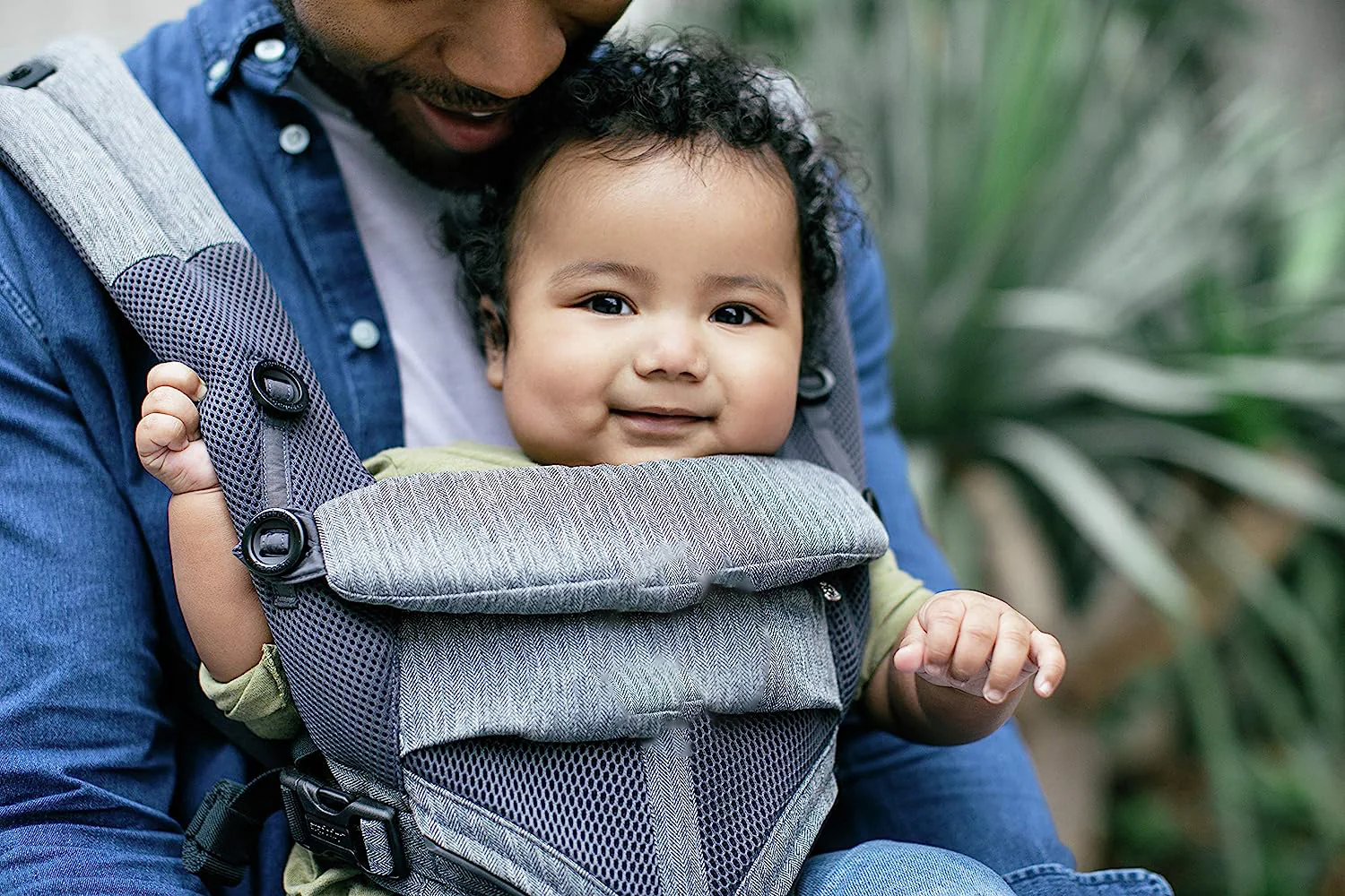 360-Grad-Babytrage für Neugeborene bis Kleinkinder mit Lendenwirbelstütze und Cool-Air-Mesh (3,5–25 kg), Perlgrau