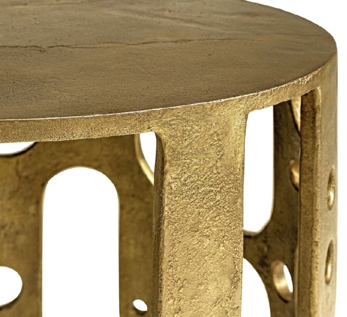 Designer side table bronze Ø 50 x H. 60 cm - Round aluminum table - Living room furniture - Luxury furniture - Designer furniture - Luxury furnishings - Designer furnishings