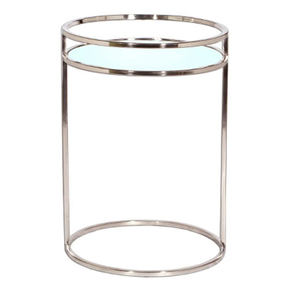 Luxury side table with mirror glass 40 x 40 x H. 56 cm - luxury living room furniture