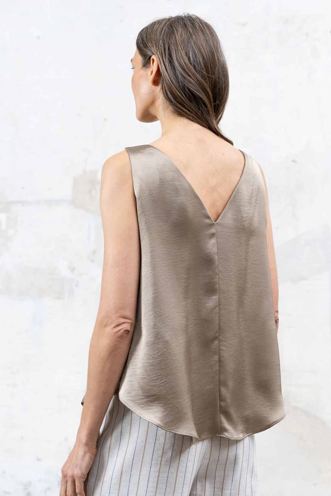 Rivera-Spanien Top Burdeos beige