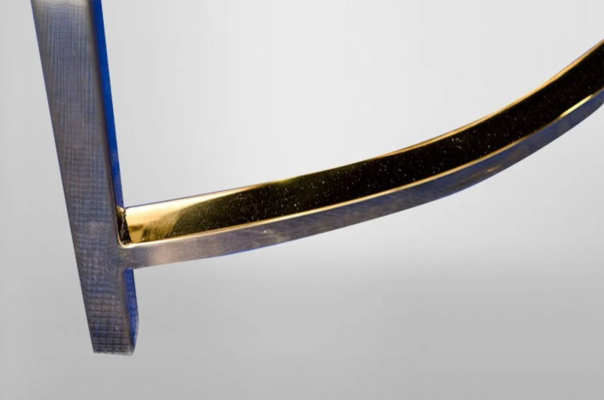 Art Deco coffee table gold metal / marble 130 x 70 cm - Art Nouveau table - furniture living room