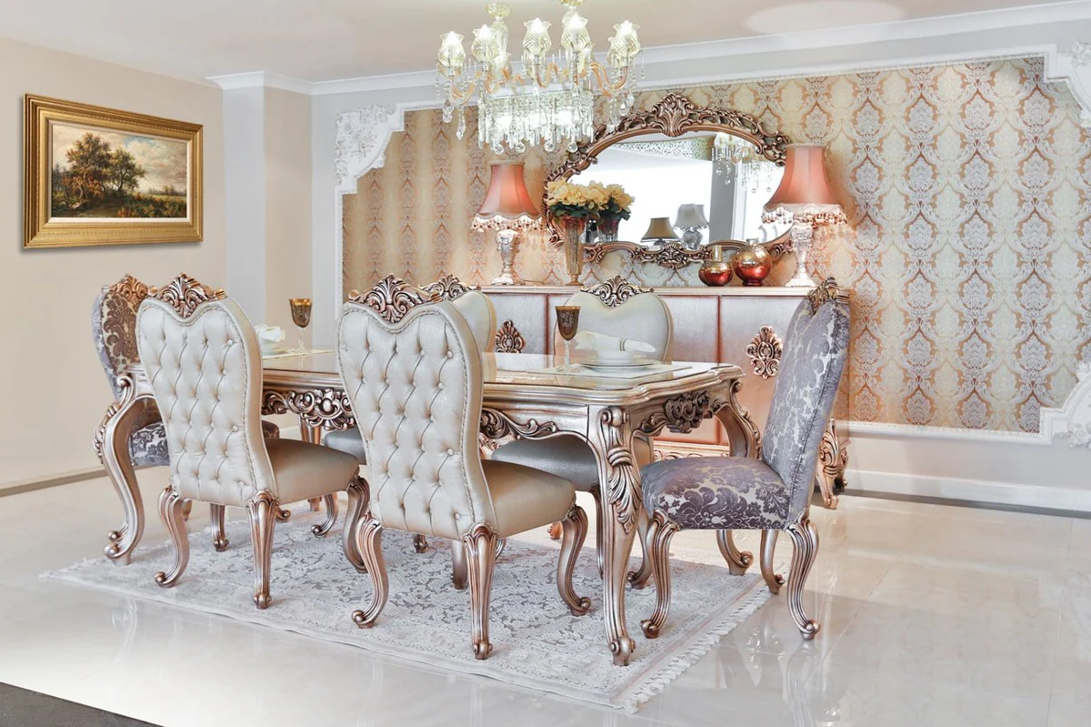 Pompöös by Baroque standing mirror gold 134 x H. 257 cm - hand carved - Harald Glööckler mirror