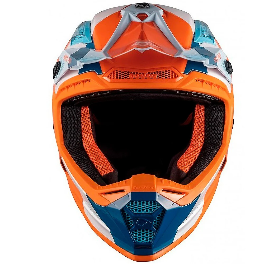 CROSS / ENDURO HELMET HEBO RIPPLE ORANGE / WHITE / BLUE