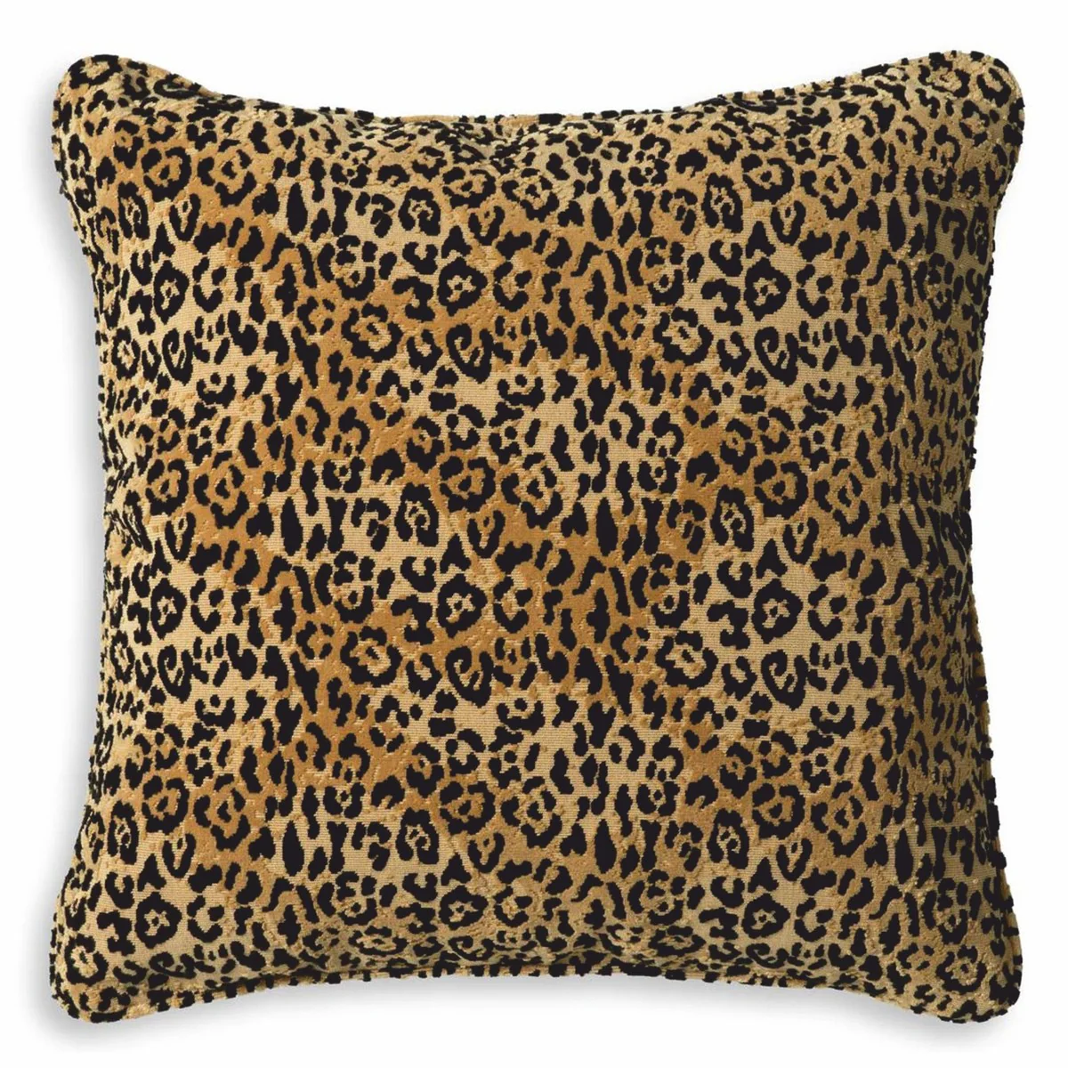 Luxury decorative cushion leopard beige / black 60 x 60 cm - decorative accessories