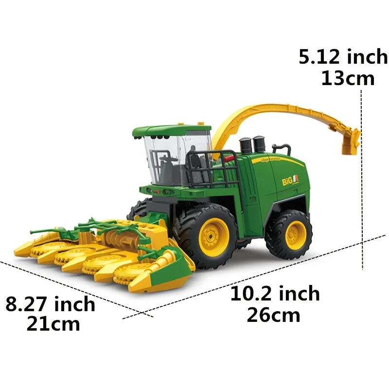 Ferngesteuerter Erntetraktor: 2,4-GHz-Landwirtschaftsfahrzeugspielzeug mit Lichtern und Sprühgerät für Kinder – Maßstab 1:24!