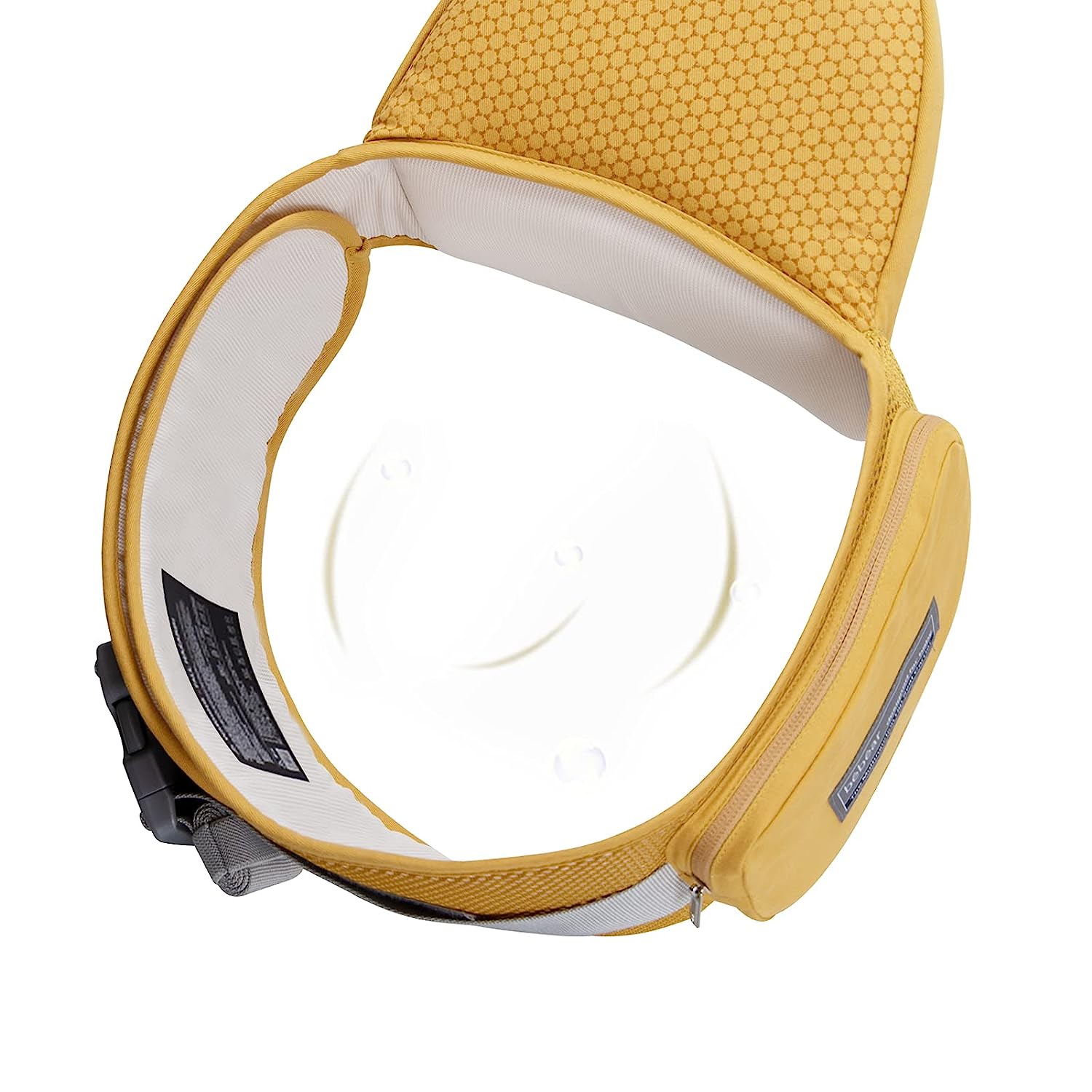 Babytrage für Neugeborene bis Kleinkinder, Baby-Hüfttrage mit Kopfhaube, Taillenverlängerung und 3 Beißpolstern (grau)