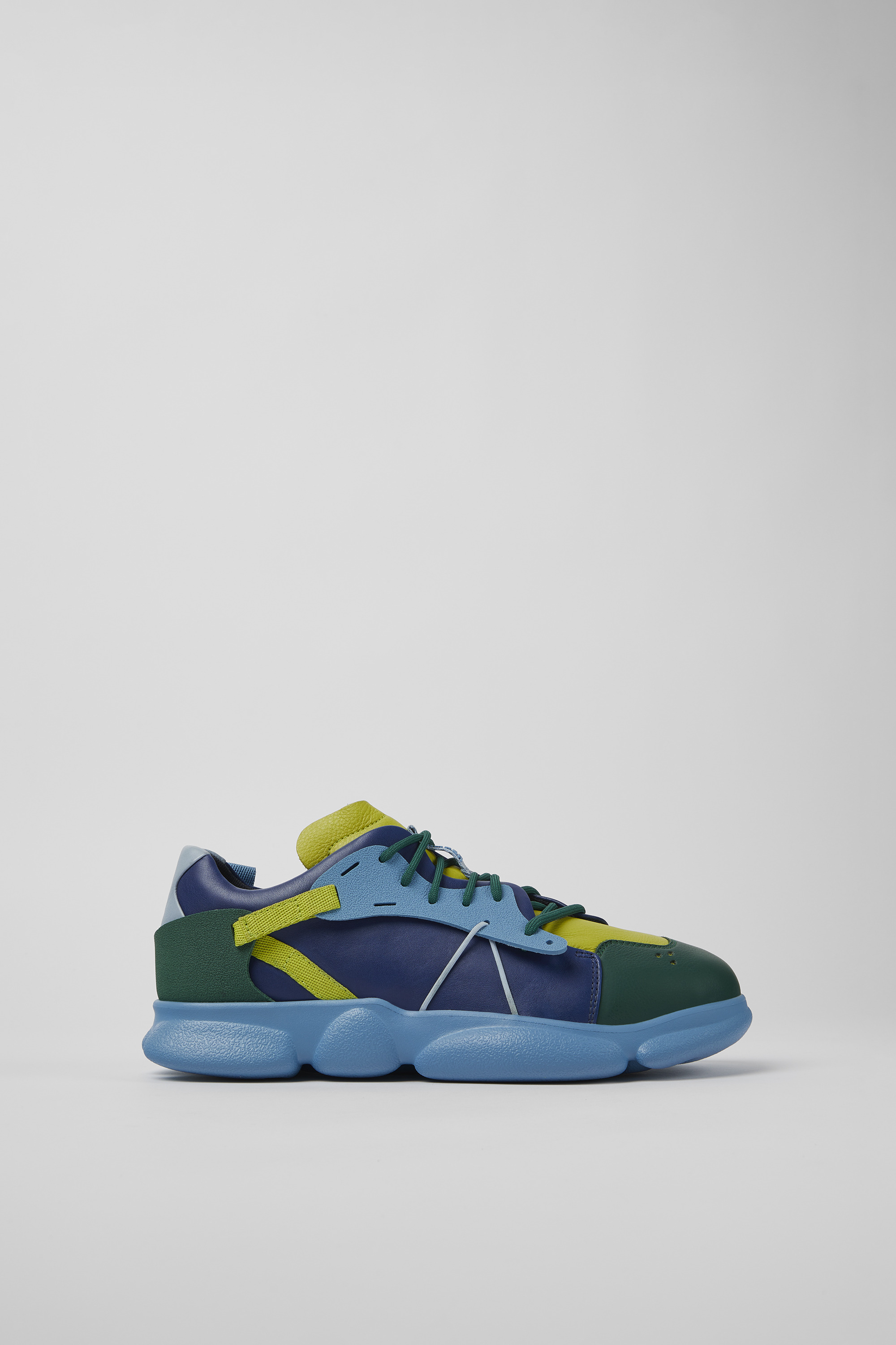 Twins - Mehrfarbiges Leder und Textil Sneaker für Damen