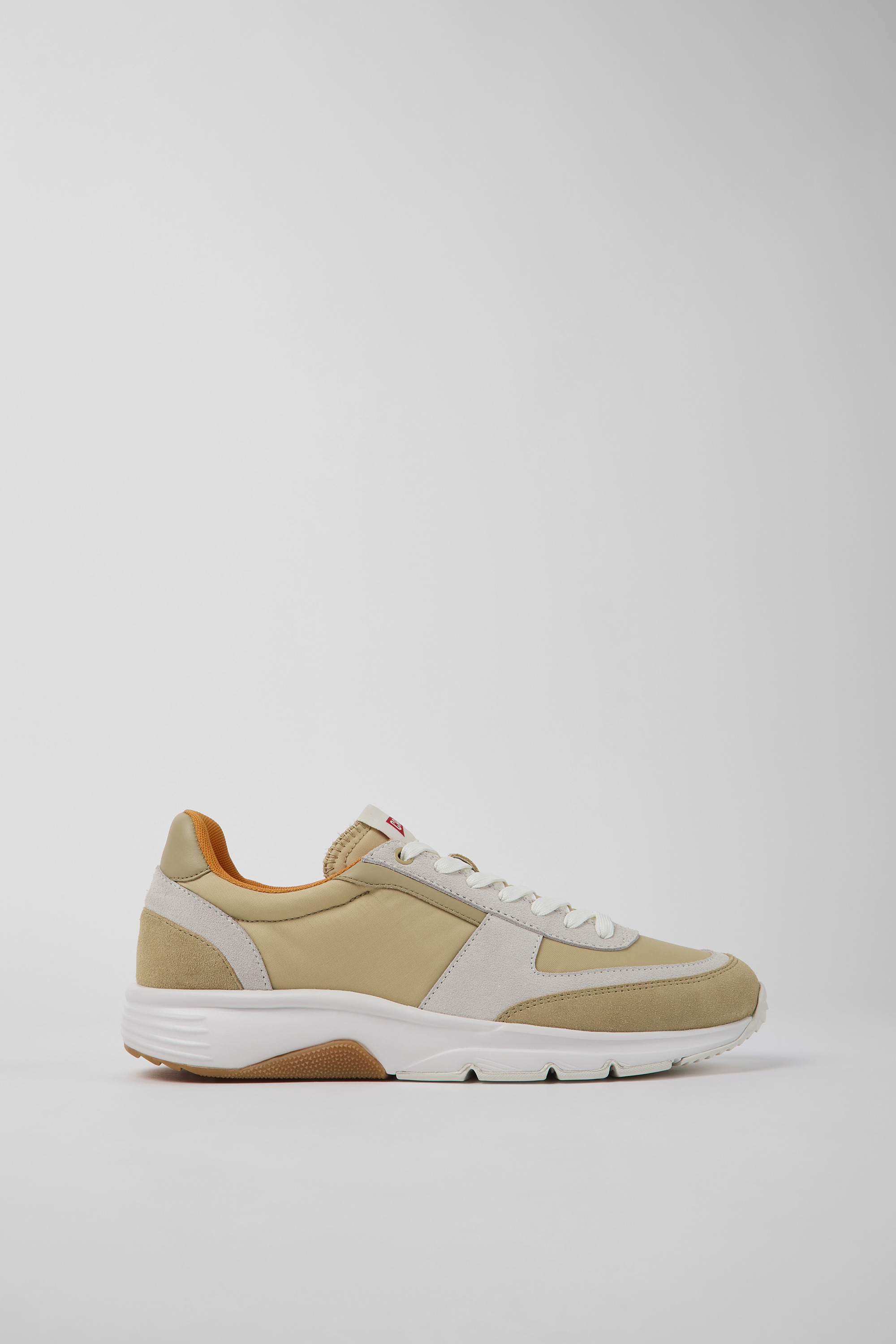 Drift - Beige und weiße Nubuck Turnschuhe für Herren