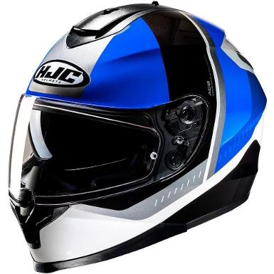 HJC C70N ALIA HELMET - BLACK / WHITE / BLUE