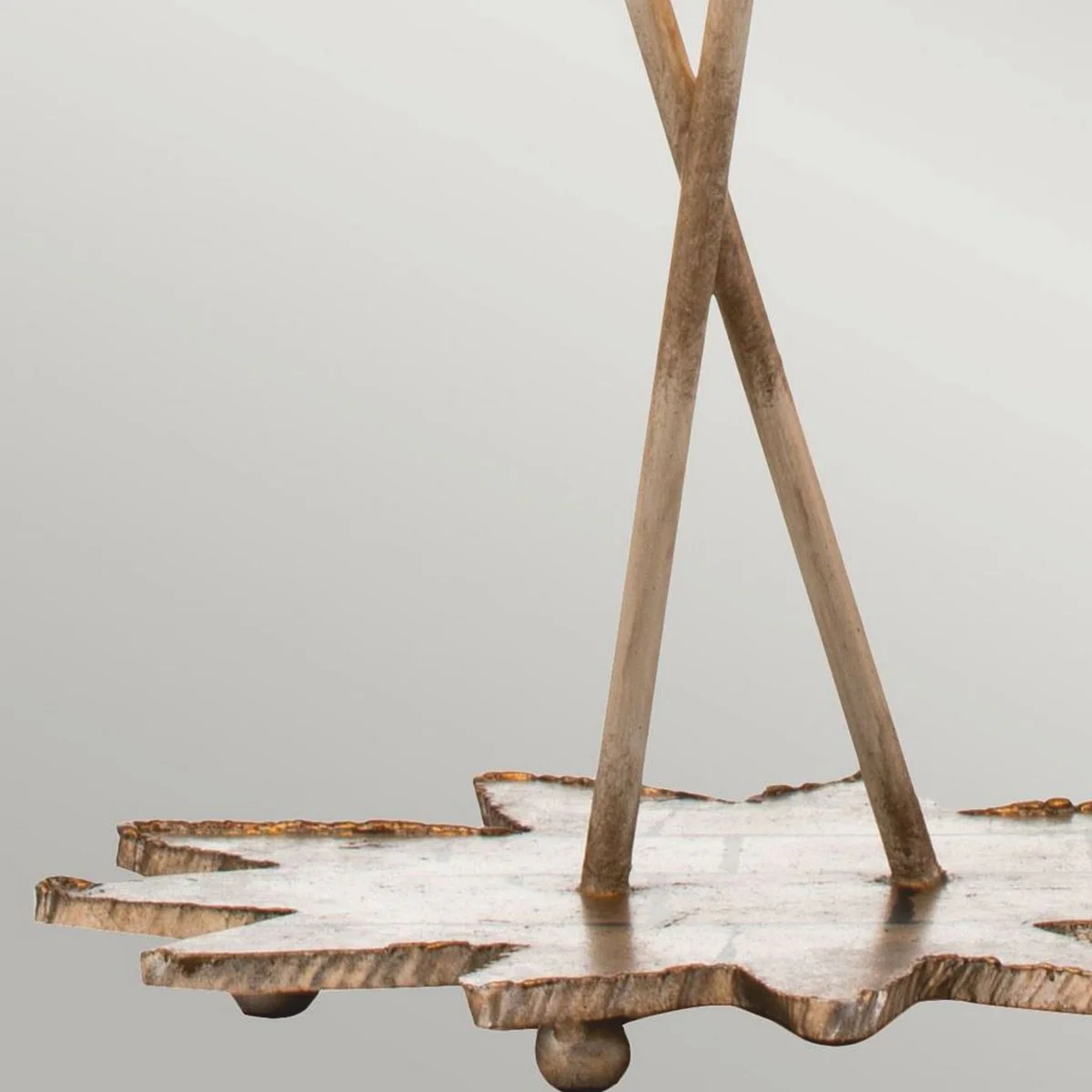 Luxury double table lamp gold / taupe H. 102.7 cm - Luxury Lights