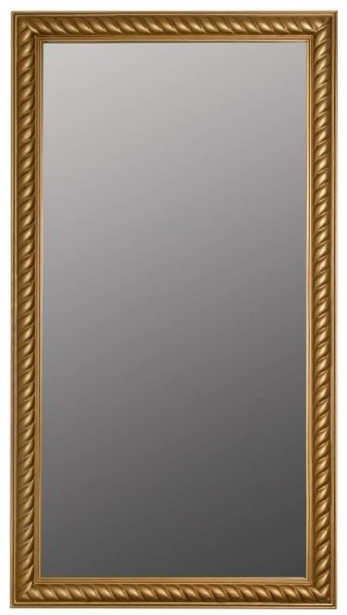 Baroque living room mirror / wall mirror antique gold 72 x H. 132 cm - Baroque furniture