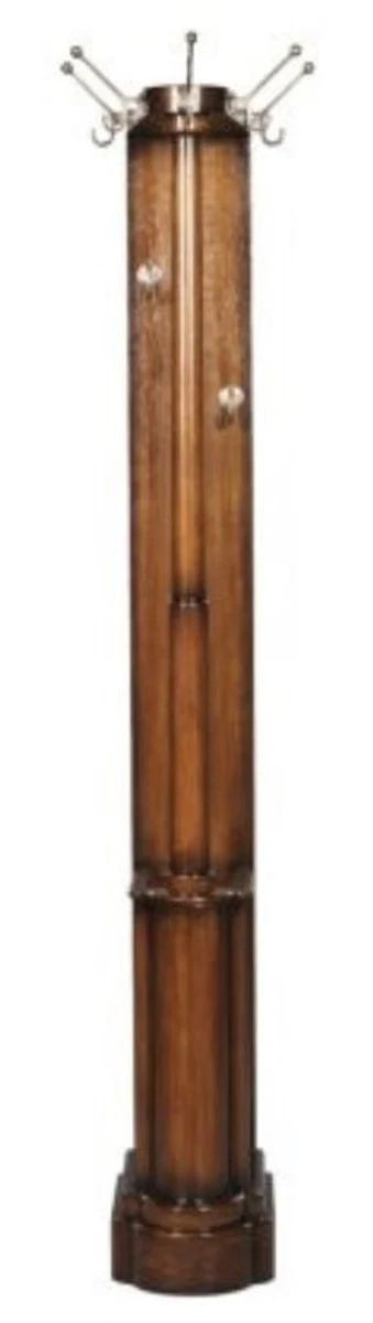 Luxury mahogany coat stand brown 35 x 52 x H. 192 cm - Hotel & Restaurant Furniture Vintage Coat Rack