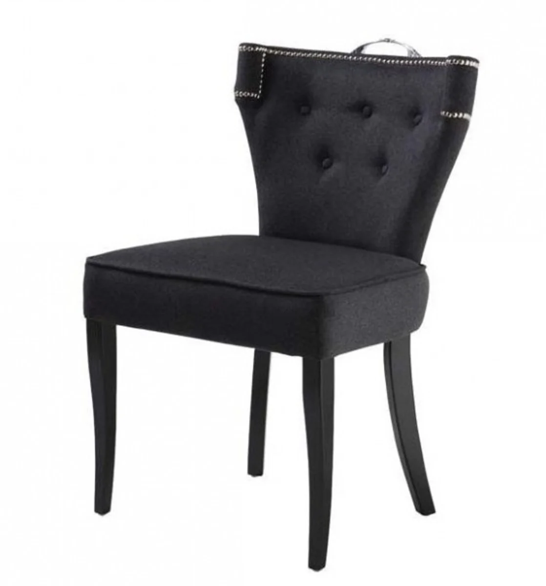 Luxury dining room chair Florida dark gray / black - furniture restaurant hotel baroque