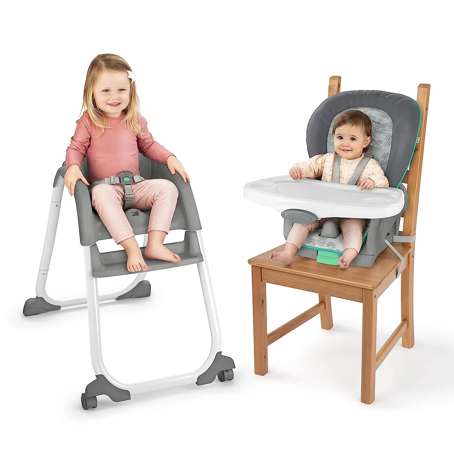 Ingenuity Trio Elite 3-in-1-Hochstuhl Braden – Hochstuhl, Kleinkindstuhl und Sitzerhöhung