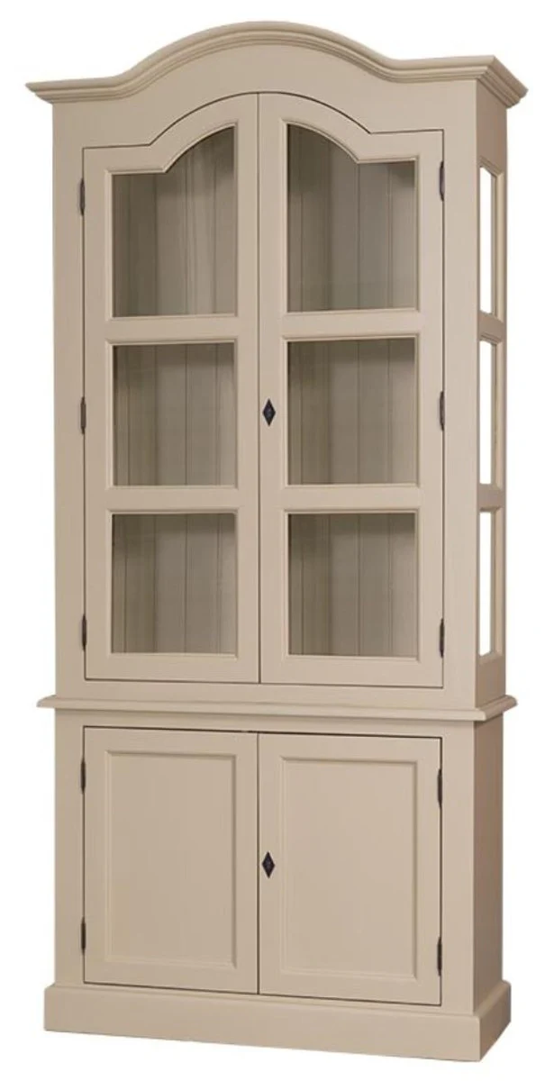 Country house style living room cabinet with 4 doors beige 104 x 39 x H. 220 cm - living room furniture