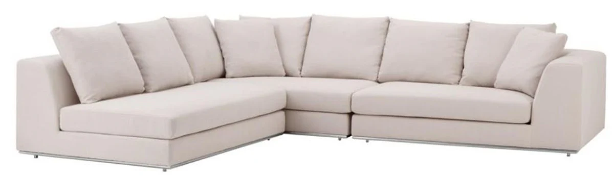 Luxury sofa natural color - designer corner sofa