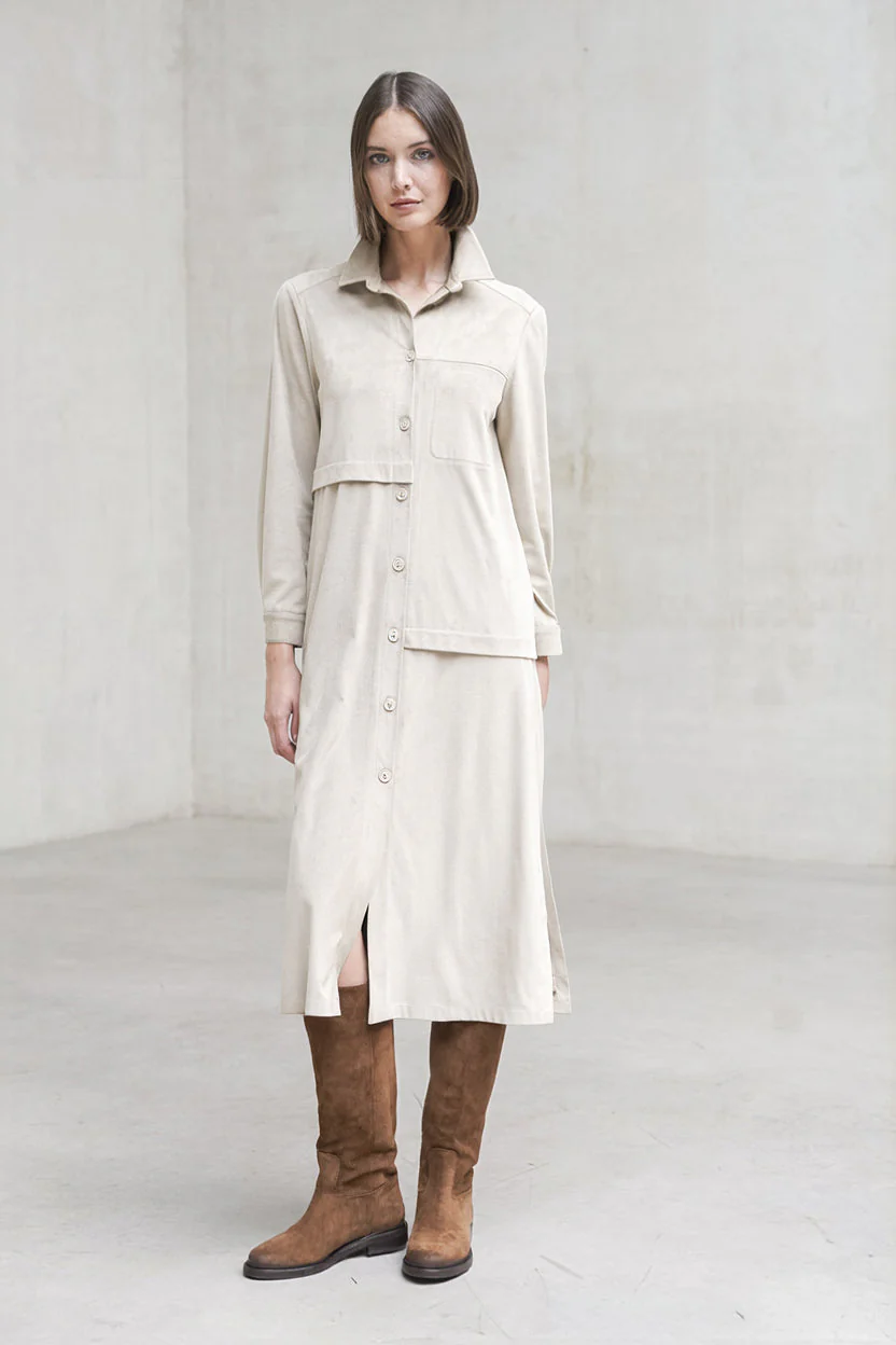 Rivera-Spanien Vestido Levita Asti Crudo