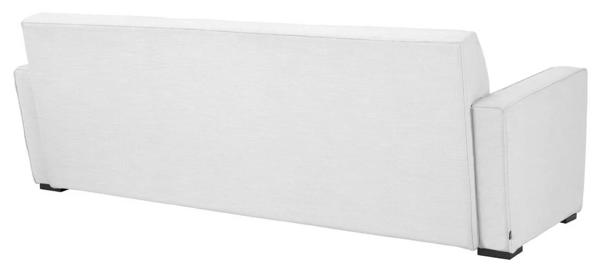 Luxury living room sofa white / black 229 x 94 x H. 82 cm - Luxury living room furniture