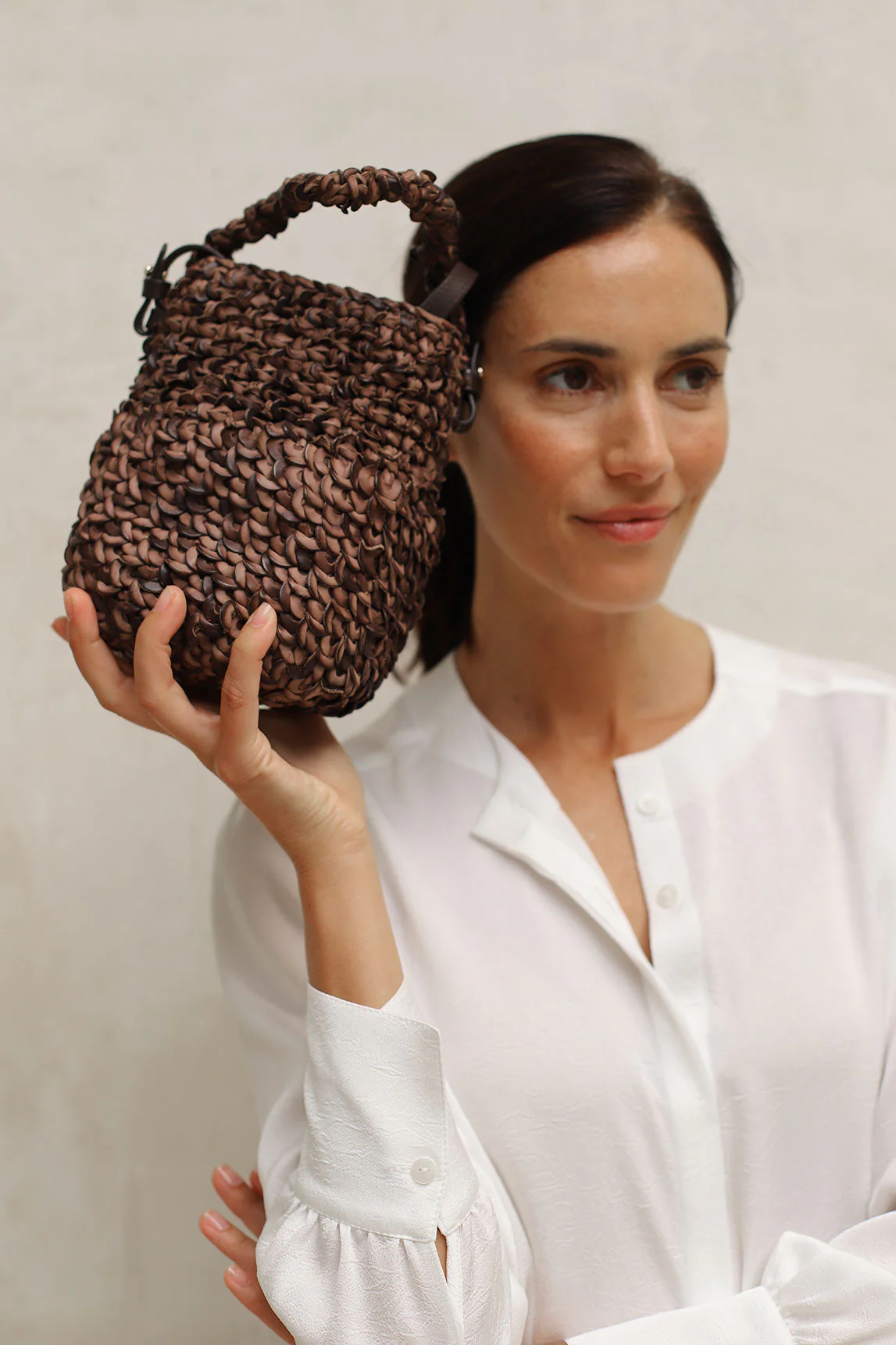 Rivera-Spanien Braune Cotta-Tasche