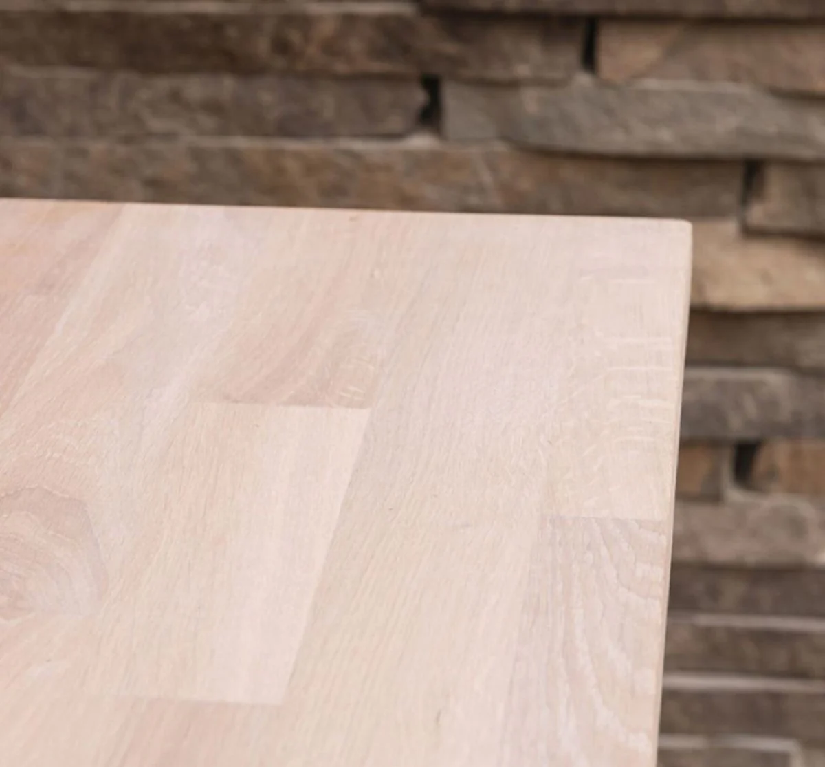 Country house style fitted kitchen natural colors 387 x 65 x H. 90 cm - solid wood kitchen unit - dining room furniture in country house style - country house style solid wood fitted kitchens