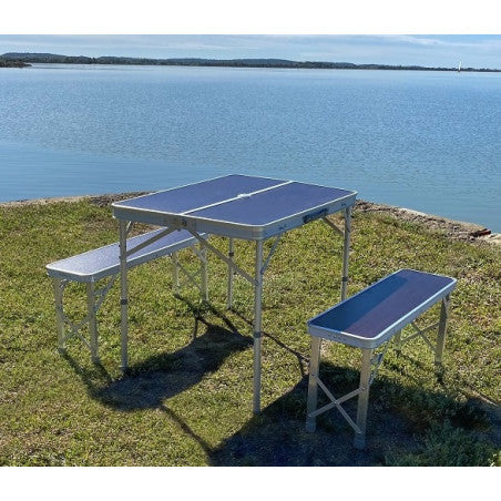 Midland MESA PICNIC MALETA C/BANCOS - Mesa camping plegable