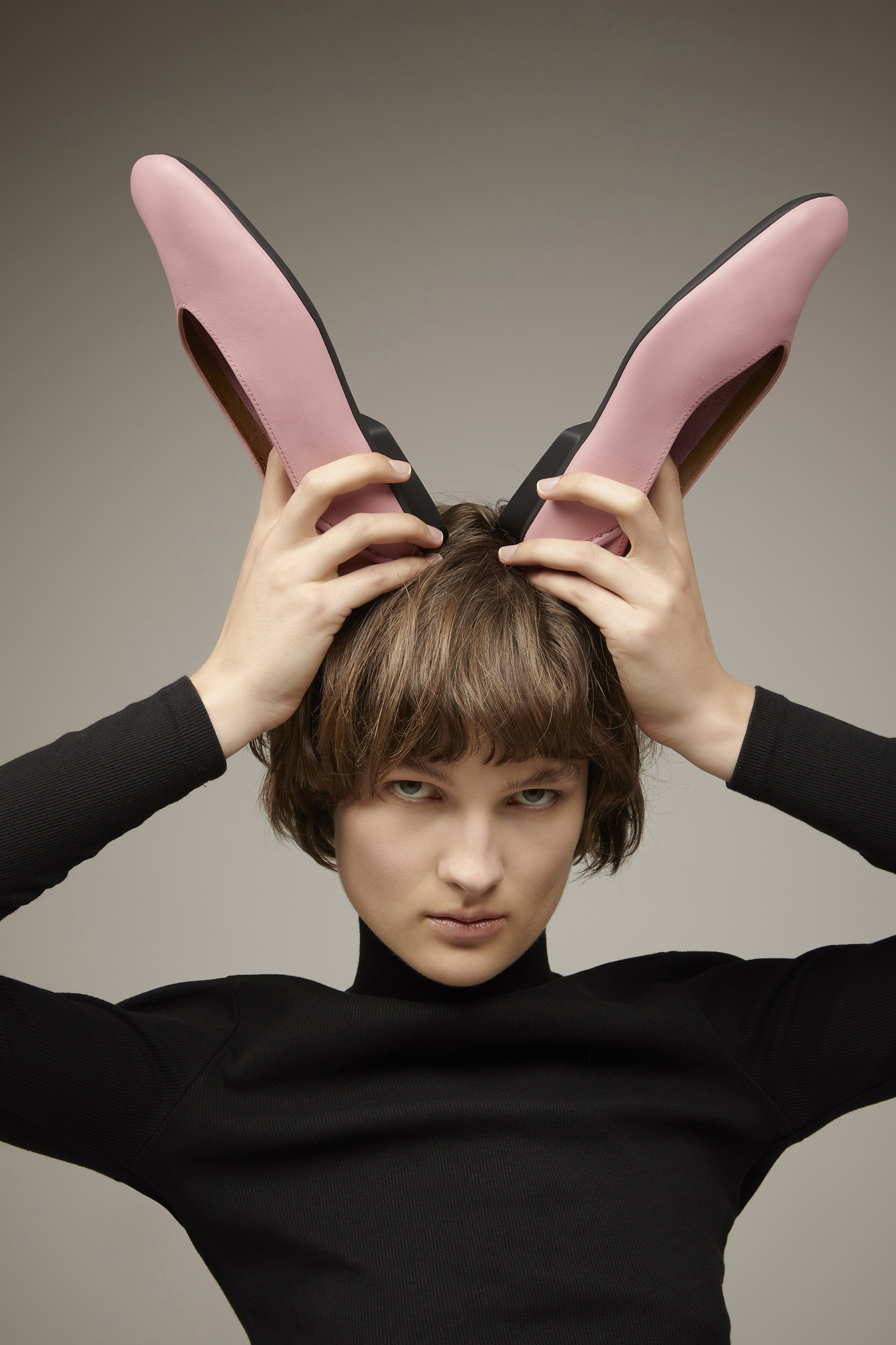 Casi Myra - Rosa Leder Ballerinas für Frauen