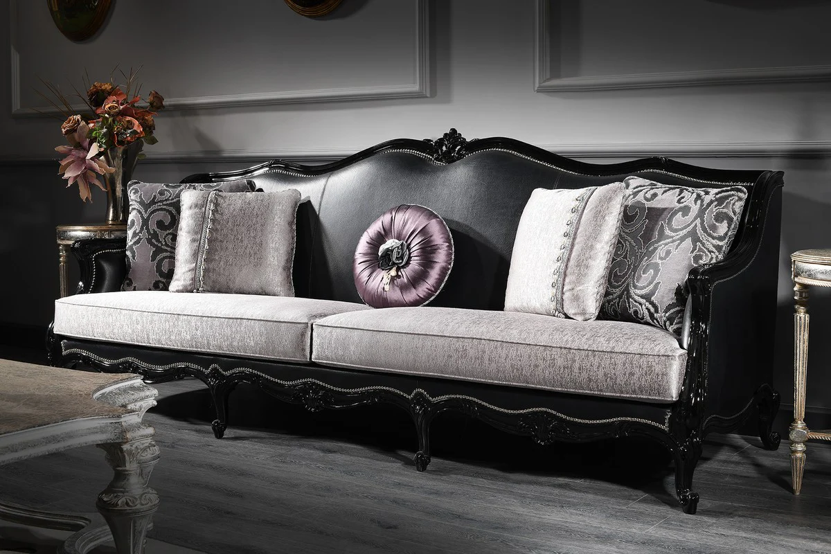 Luxury Baroque Living Room Set - 2 Sofas & 2 Armchairs & 1 Coffee Table - Living Room Furniture in Baroque Style - Noble & Magnificent - Luxury Quality - Made in Italy