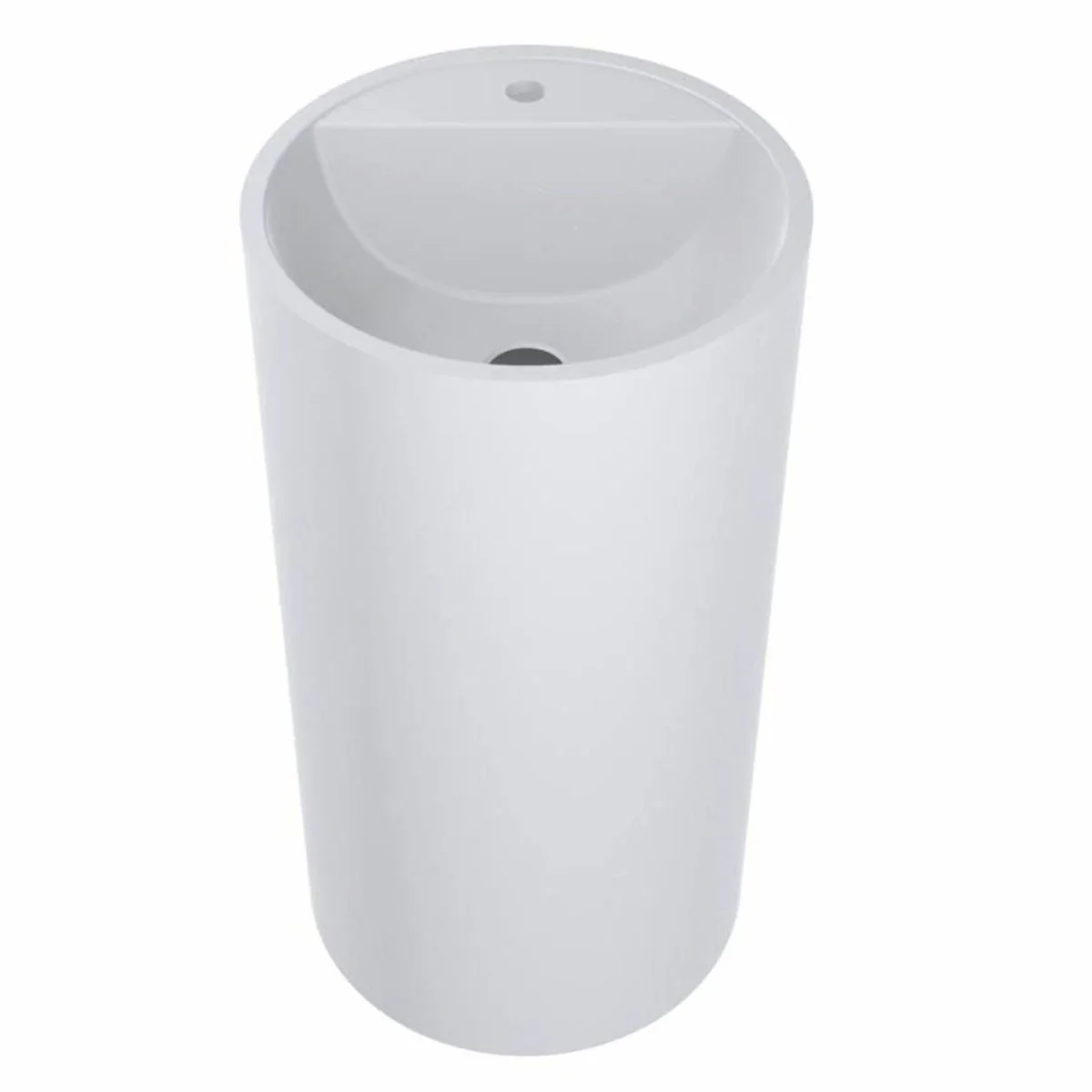 Luxury pedestal washbasin white Ø 46 x H. 88 cm - bathroom accessories