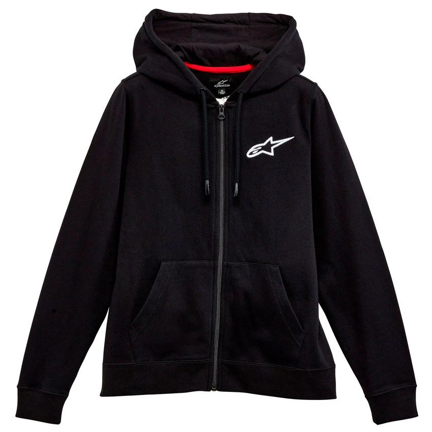 SUDADERA ALPINESTARS AGELESS CHEST LADY NEGRO / BLANCO