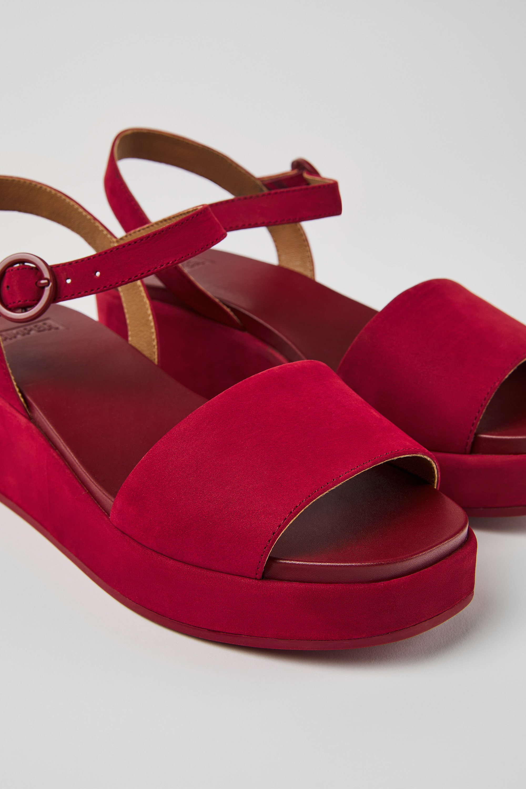 Misia - Burgund Nubuck Sandalen für Damen