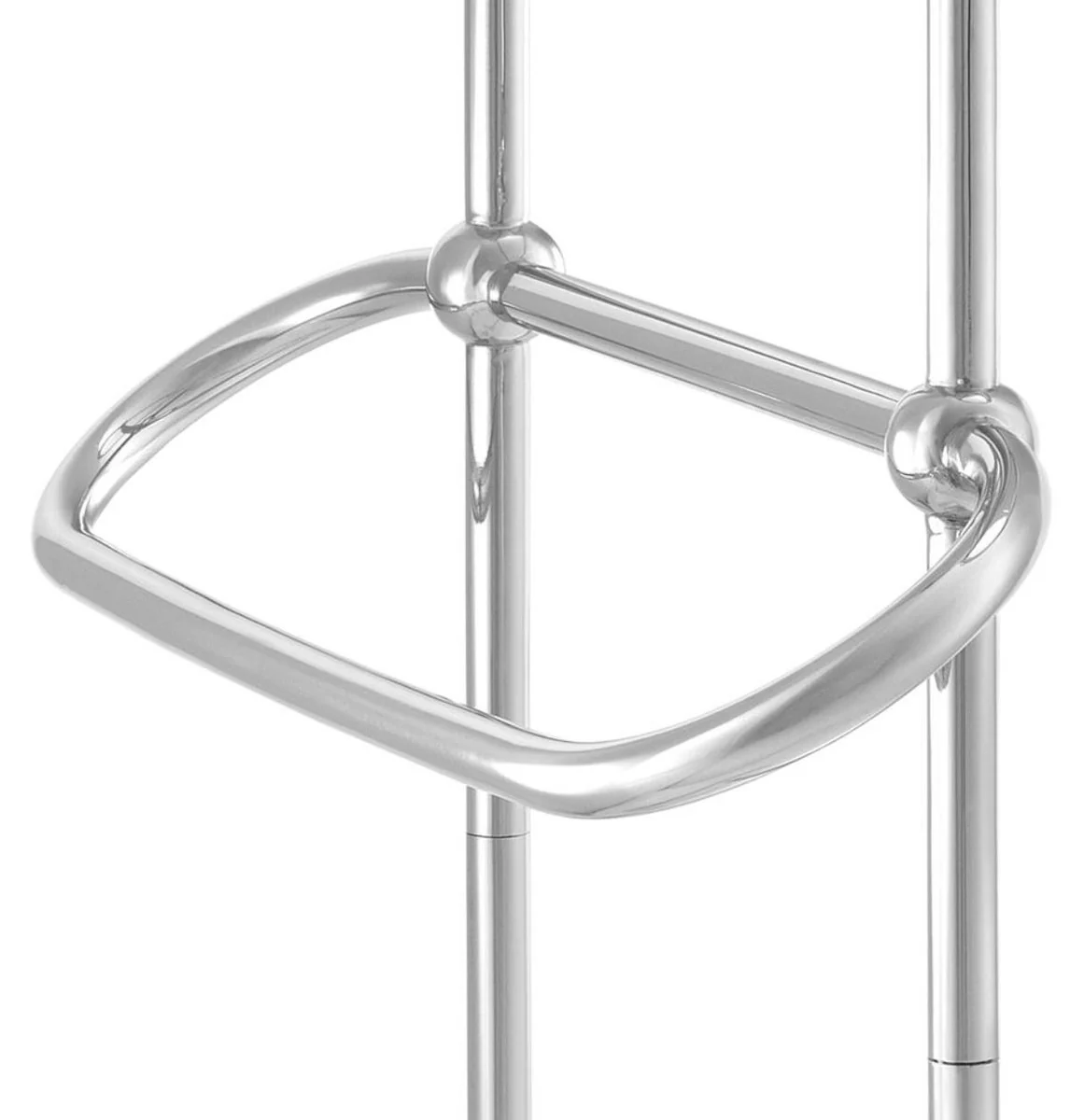 Luxury towel rail silver / white 50 x 22 x H. 159 cm - Luxury bathroom accessories