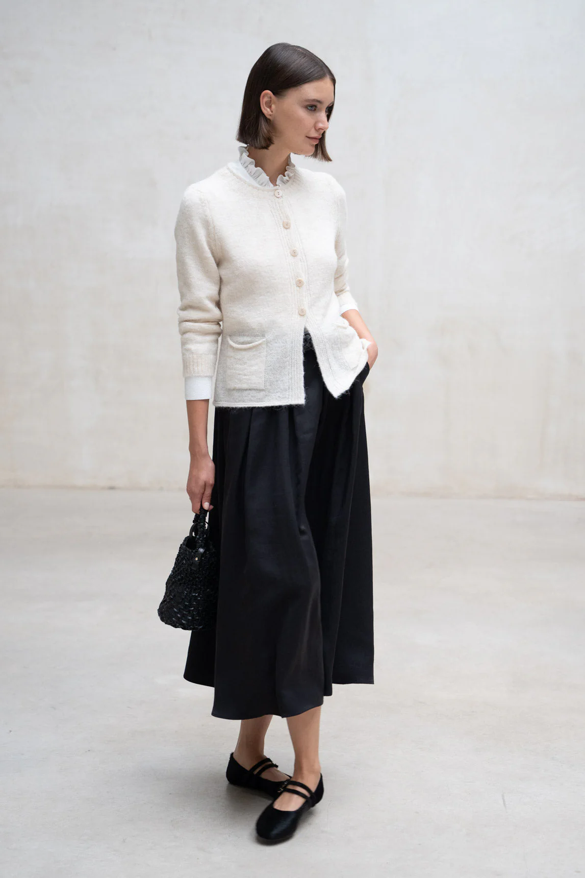 Rivera-Spanien Falda Lerici schwarz