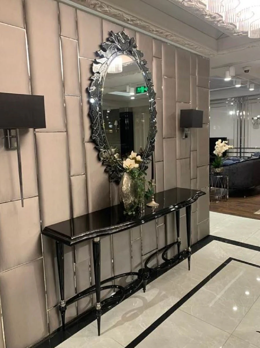 Luxury Art Deco wall mirror 60 x H. 120 cm - Magnificent oval mirror - Luxury Art Deco furniture