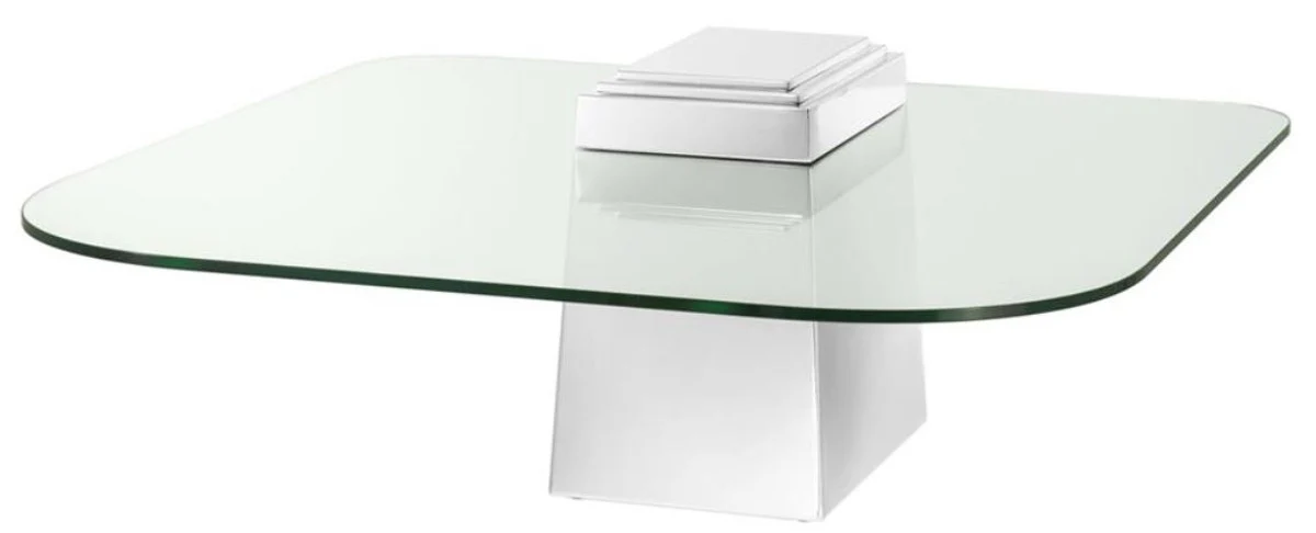 Luxury coffee table / living room table silver 105 x 105 x H. 44 cm - luxury living room furniture