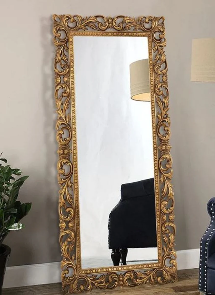 Luxury Baroque Mirror Gold - Magnificent Italian Baroque Style Wall Mirror - Handcrafted Luxury Furniture in Baroque Style - Magnificent Baroque Furniture - Made in Italy - Luxury Quality