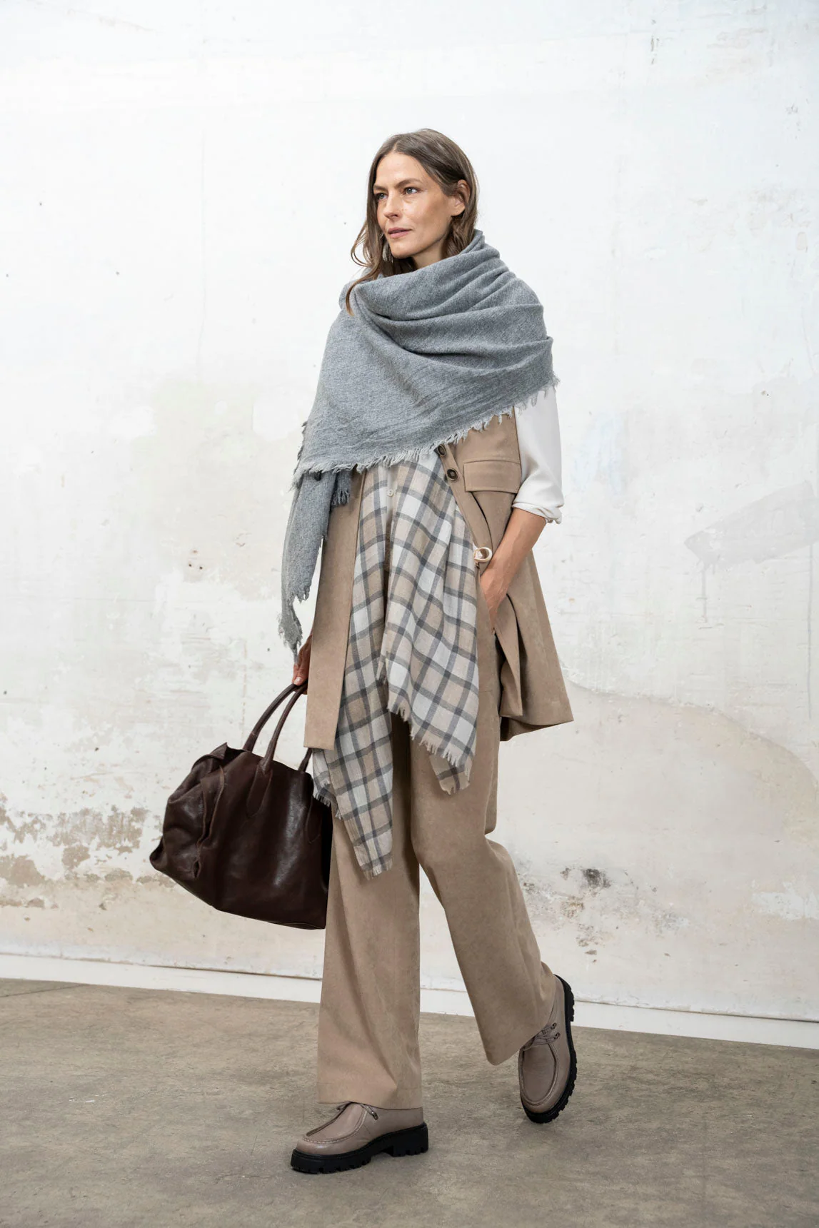 Rivera-Spanien Cheryl taupefarbene Hose