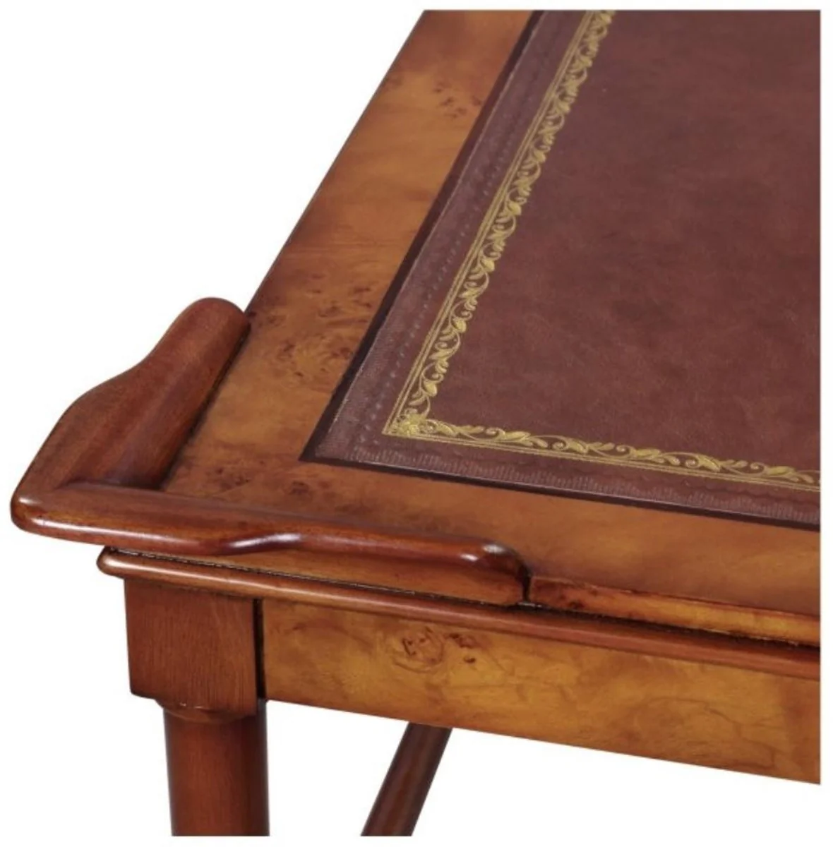 Luxury living room coffee table light brown / brown 133 x 81 x H. 50 cm - luxury quality