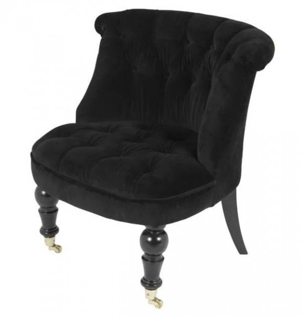 Luxury Baroque Salon Chair Paris Black from the luxury collection of - Hotel Cafe Restaurant Furniture Furnishings