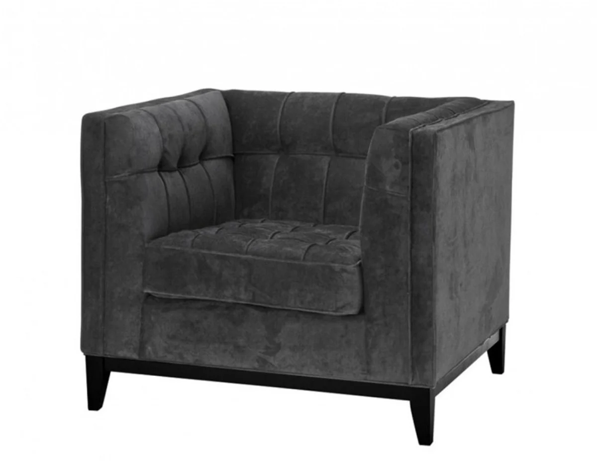 Luxus Designer Hotel Sessel Schwarz - Luxus Qualität