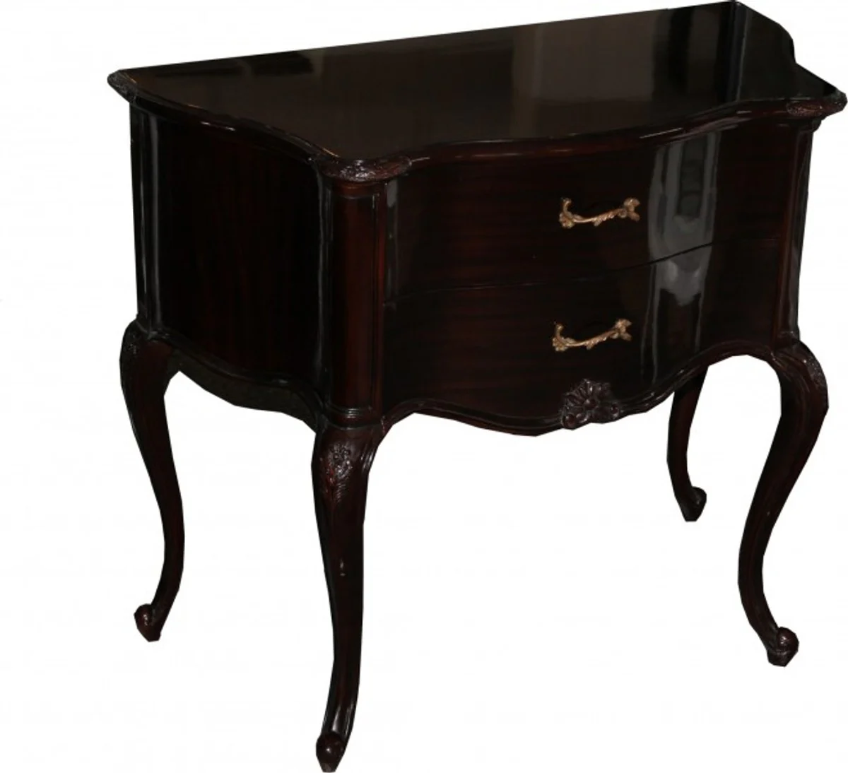 Baroque luxury chest of drawers brown-red W 80 cm, H 70 cm - Baroque furniture