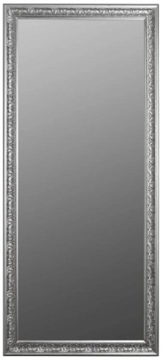 Baroque mirror silver 72 x H. 162 cm - Handmade baroque wall mirror