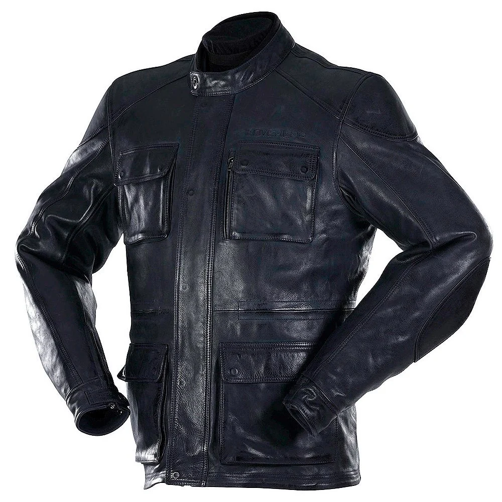 CHAQUETA PIEL ÜBERLAP MAVERICK - AZUL MEDIANOCHE