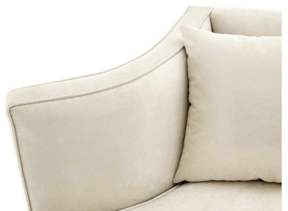 Designer sofa natural color 178 x 107 x H. 72.5 cm - luxury collection