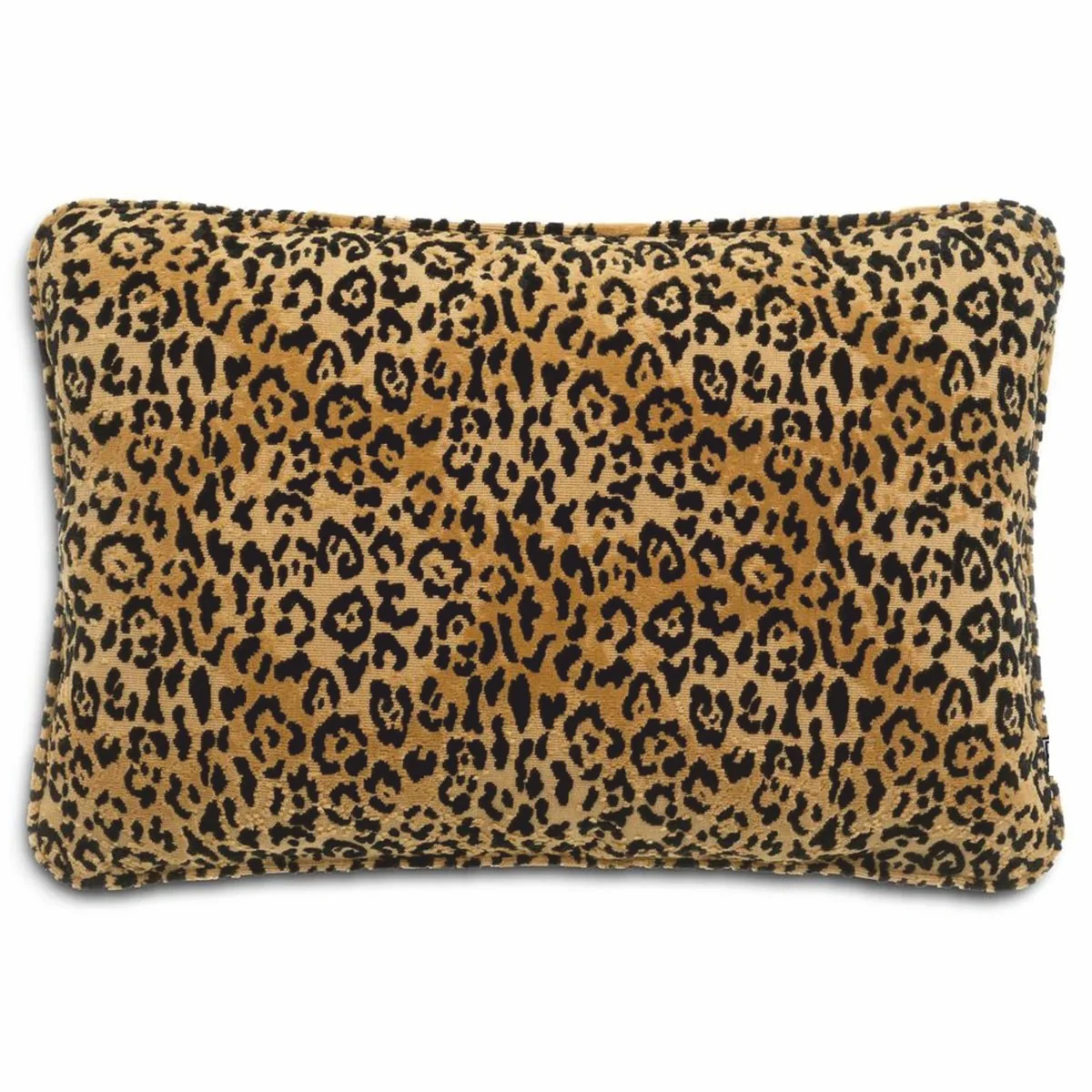 Luxury decorative cushion leopard beige / black 60 x 40 cm - decorative accessories