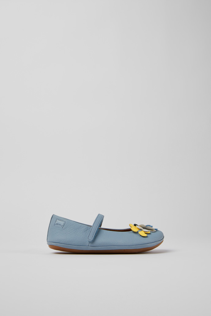 Twins Blue Leder Ballerinas für Jungen