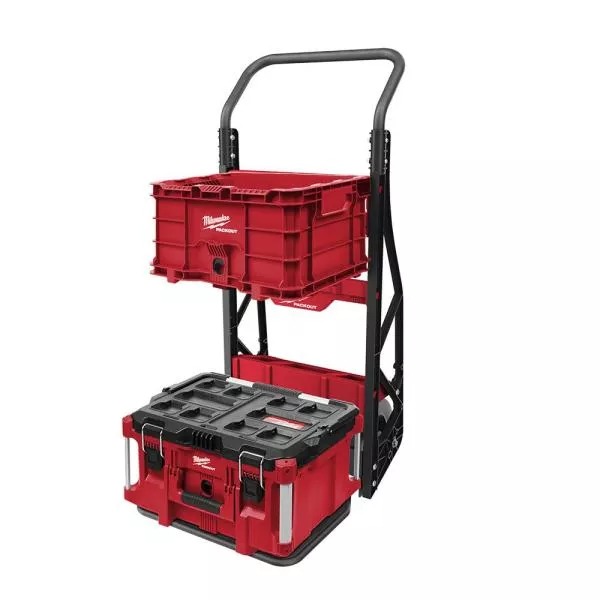 20 IN. 2-WHEEL UTILITY CART MIT LARGE TOOL BOX UND CRATE (3-PIECE)