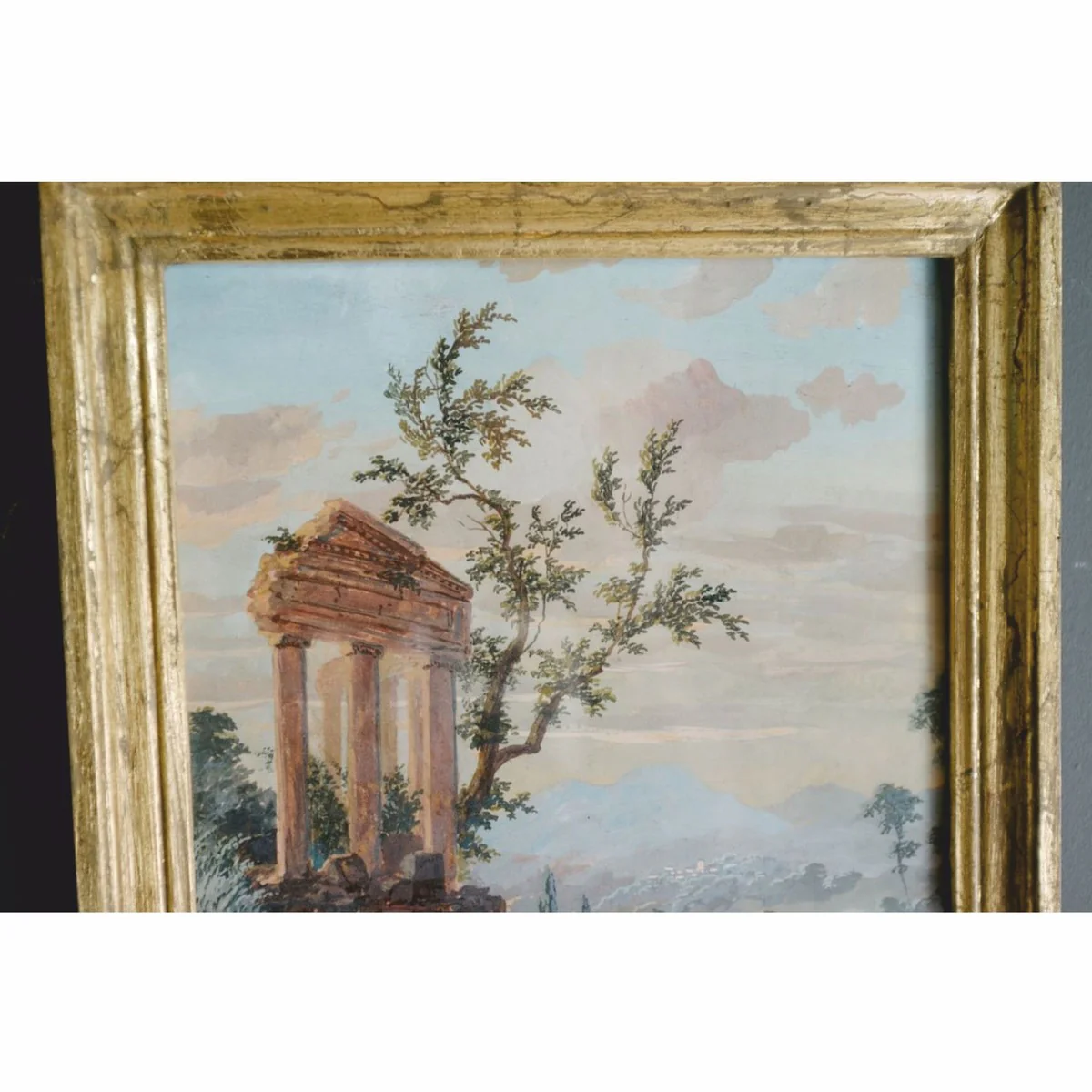 Luxury Baroque Mirror Antique Gold / Colorful H. 163 cm - Baroque Furniture - Made in Italy