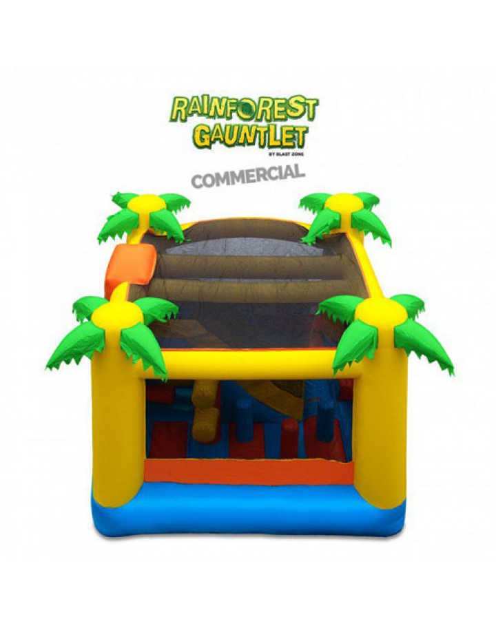 Rainforest Gauntlet Enclosed Obstacle Bouncer