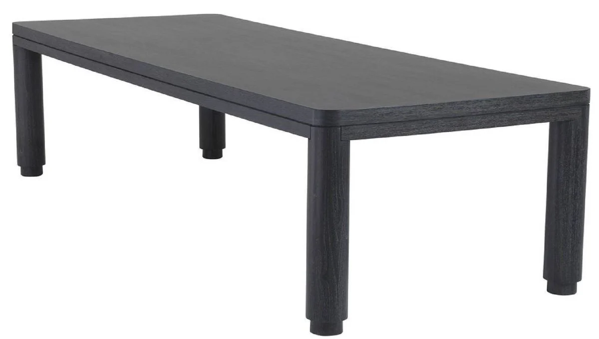 Luxury dining table anthracite gray 300 x 115 x H. 76 cm - Solid wood kitchen table - Rectangular dining room table - Luxury dining room furniture